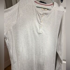 The Normal Brand Light Gray Long Sleeve Henley